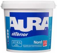 Краска интерьерная Aura Interior Nord база А белая 2,7 л