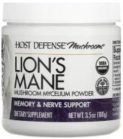 Host Defense Lion`s Mane, Host Defense Mushrooms, Fungi Perfecti, Lion`s Mane, Ежовик гребенчатый, ежевик lions mane мицелий 100 г