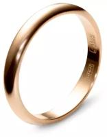 Обручальное кольцо из красного золота 01О010013 Эстет, размер 22.5