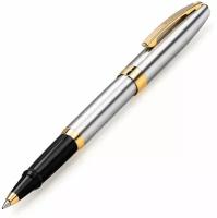 Ручка-роллер SHEAFFER Sagaris Brushed Chrome Gold Tone Trim