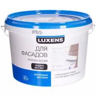 Краска акриловая Luxens для фасадов матовая белый 2.5 л