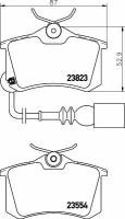 Колодки тормозные дисковые задн SEAT: IBIZA IV 02-, SKODA: FABIA 99-, FABIA Combi 00-, FABIA Praktik 02-, FABIA седан 99-, VW: POLO 01- TEXTAR 2382301