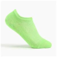 Носки женские, цвет зелёный, размер 23-25