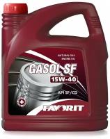 Масло Favorit Gasol SF 15W40 мин. (API SG/CD) (4 л) для газ. двигателей