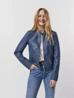 Кожаная куртка Vero Moda, размер XS/34, china blue