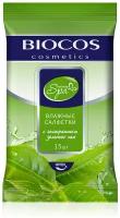 BioCos Влажные салфетки Spa harmony, с экстрактом зеленого чая, 15 шт