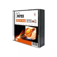 Диски Mirex DVD+R Slim Case (5шт.) 4.7 Gb 16x (UL130013A1F)