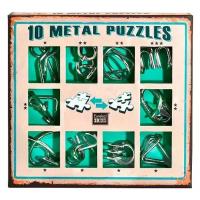 Набор из 10 металлических головоломок (фиолетовый) / 10 Metal Puzzles purple set