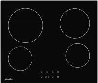 Электрическая варочная панель MONSHER MHE 6001, с рамкой, черный