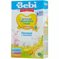 Каша Bebi молочная рисовая с бананом, с 6 месяцев, 250 г