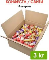 Шоколадные конфеты ассорти в коробке 