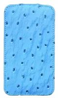 Кожаный чехол для Apple iPhone 3G/3Gs Melkco Leather Case - Jacka Type (Ostrich Print Pattern - Blue)