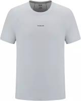 Беговая футболка TOREAD Men's running training short-sleeve T-shirt, силуэт прямой, влагоотводящий материал, светоотражающие элементы, стрейч, размер L, серый