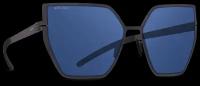 Титановые солнцезащитные очки GRESSO Camilla - кошачий глаз / синие