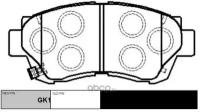 (старый номер CKT-11) Колодки тормозные CTR GK1025
