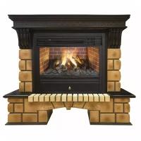 Очаг RealFlame Stone Brick 26 + Novara 26 3D 2 кВт 131 см 106.5 см 42.5 см античный дуб