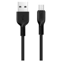 Кабель Hoco X20 Flash USB - microUSB, 3 м, 1 шт., черный