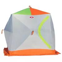 Палатка для рыбалки двухместная Медведь Куб-2, бело-оранжевый