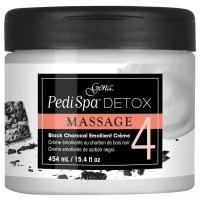 Крем для ног питательный Gena Pedi Spa Detox Massage 4 с древесным углем 454 мл