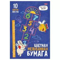 Цветная бумага Летающие звери Hatber, A4, 10 л., 10 цв