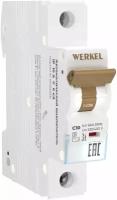 Автоматический выключатель 1P Werkel W901P106, 10 A, ВТХ C, 6 кА