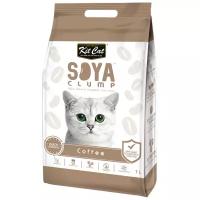 Комкующийся наполнитель Kit Cat Soya Clump Coffee, 7 л