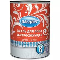 Эмаль алкидноуретановая (АУ) Расцвет для пола быстросохнущая желто-коричневый 0.9 кг