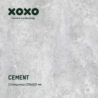 Столешница для кухни Cement (Цемент) 1200х600х18мм с черной кромкой