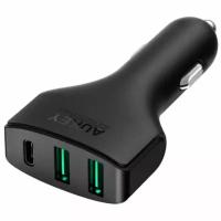 Автомобильная зарядка Aukey СС-Y3 Qualcomm QC 3.0 на 2 USB + Type-C