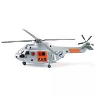 Вертолет Siku 2527 1:50, 41 см, серебристый/оранжевый