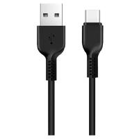 Data-кабели Hoco Кабель Hoco X13, Type-C - USB, 3 А, 1 м, PVC оплетка, черный