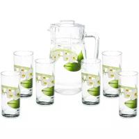 Набор Luminarc White Orchid кувшин + стаканы 7 предметов