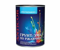 Грунт-эмаль по ржавчине 3в1 алкидный антикоррозионный декоративный Простокрашено Черный 2,7кг