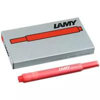 Картридж для перьевой ручки Lamy T10 красный 5 шт