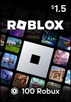 Карта пополнения Roblox на 100 робуксов, Robux