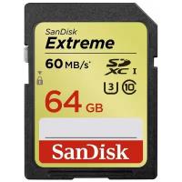 Карта памяти SanDisk SDXC 16 ГБ Class 10, UHS-I, R 60 МБ/с