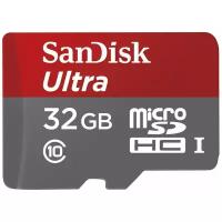 Карта памяти SanDisk Ultra microSDHC Class 10 UHS-I 48MB/s + SD adapter