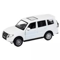 Металлический транспорт Автопанорама Машина металлическая Mitsubishi Pajero 4WD Turbo 1:43, инерция, открываются двери, цвет белый