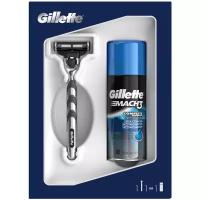 Набор Gillette подарочный: гель для бритья Extra Comfort 75 мл, бритвенный станок Mach3