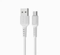 Кабель USB BOROFONE BX16 для Micro USB, 2.0A, длина 1 м, белый