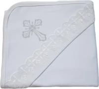 Крестильное полотенце для рук Светлячок-С, размер 90х90, белый