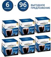 Кофе Absolut Drive Американо, в капсулах для кофемашины Дольче Густо (Dolce Gusto) 6 коробок по 16 капсул (96 капсул)