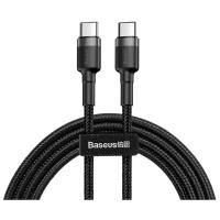 Кабель Baseus Cafule PD2.0 60W flash charging Type-C For Type-C cable (20V 3A) 2 m (CATKLF-HG1) Черно-серый