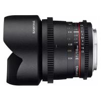 Объектив Samyang 10mm T3.1 ED AS NCS CS VDSLR II Canon EF, черный