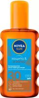 Nivea Nivea Sun солнцезащитное масло-спрей для загара Защита и загар SPF 30, 200 мл