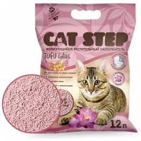 Наполнитель комкующийся растительный CAT STEP Tofu Lotus, 12 л