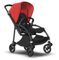 Прогулочная коляска Bugaboo Bee6 Complete, black/black/red, цвет шасси: черный