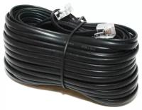 Телефонные шнуры Noname Шнур телефон-линия 15,0м черный 4-х жильный