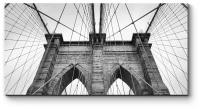 Модульная картина Строгость цвета, Бруклинский мост 40x20