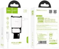 СЗУ, 2 USB 2.4A (C59A), HOCO, Tyce-C, белый